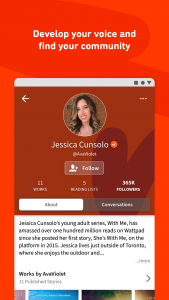 اسکرین شات 6 برنامه Wattpad - Read & Write Stories