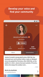 اسکرین شات 5 برنامه Wattpad Beta