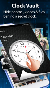 اسکرین شات برنامه Clock Vault-Hide Photos,Videos 1