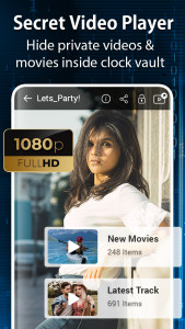 اسکرین شات 3 برنامه Clock Vault-Hide Photos,Videos