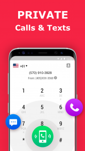 اسکرین شات 3 برنامه Second Phone Number