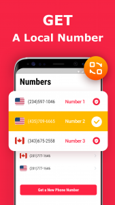 اسکرین شات برنامه Second Phone Number 2