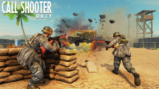 اسکرین شات بازی Call of shooter Duty: World War ww2 Shooting Games 1