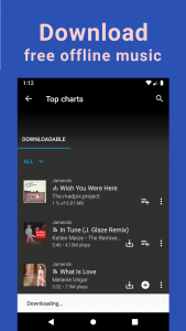 اسکرین شات 2 برنامه Unlimited MP3 Music Downloader