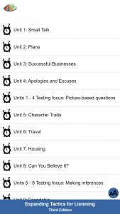 اسکرین شات 1 برنامه Expanding Tactics for Listenin