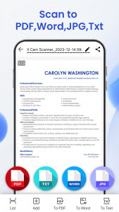اسکرین شات 7 برنامه X Cam Scanner, PDF scanner
