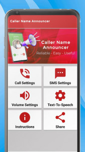 اسکرین شات برنامه Caller Name Announcer ringtone / caller id speaker 1
