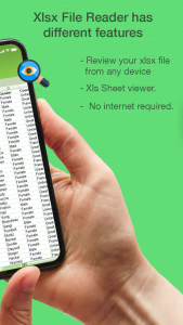 اسکرین شات برنامه XLSX File Reader -Excel Viewer 2