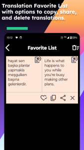 اسکرین شات 6 برنامه English Turkish Translate