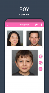 اسکرین شات برنامه BabyGen  - Predict Baby Face 4