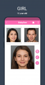 اسکرین شات برنامه BabyGen  - Predict Baby Face 8