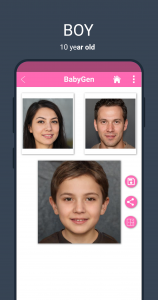 اسکرین شات برنامه BabyGen  - Predict Baby Face 5