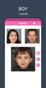 اسکرین شات برنامه BabyGen  - Predict Baby Face 3