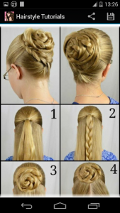 اسکرین شات برنامه Hairstyles step by step 3