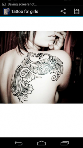 اسکرین شات برنامه Beautiful Tattoo for girls 5