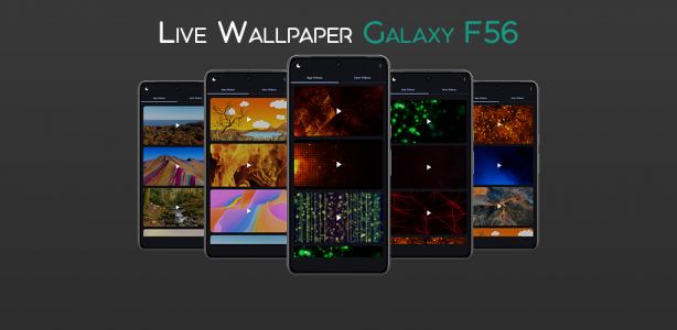 اسکرین شات 1 برنامه Live Wallpapers Galaxy F56