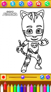 اسکرین شات بازی PJ Superheroes Masks coloring book 2