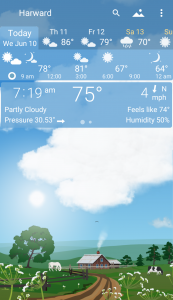 اسکرین شات برنامه YoWindow Weather and wallpaper 3