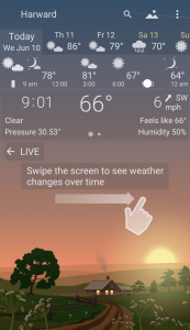 اسکرین شات برنامه YoWindow Weather and wallpaper 4