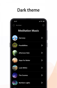 اسکرین شات برنامه Meditation Music - meditate 3