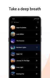 اسکرین شات 4 برنامه Meditation Music - meditate