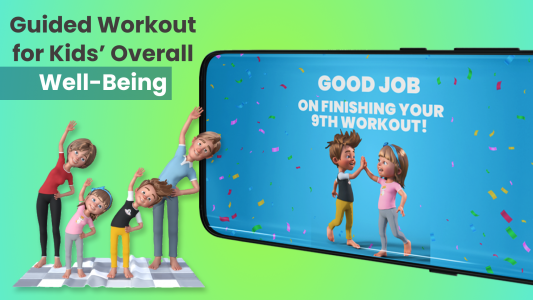 اسکرین شات برنامه Fitness for Kids: Kids Workout 2