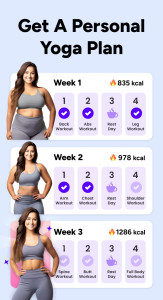 اسکرین شات 2 برنامه Yoga for Beginners Weight Loss