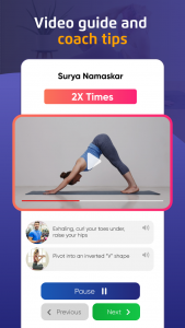 اسکرین شات برنامه Yoga for Beginners - Home Yoga 2