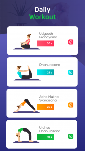 اسکرین شات برنامه Yoga for Beginners - Home Yoga 5