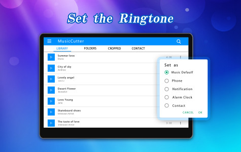 اسکرین شات برنامه Ringtone Cutter&Ringtone Maker 2