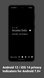اسکرین شات برنامه Access Dots - Android 12/iOS 14 privacy indicators 1