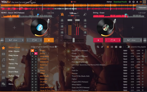 اسکرین شات برنامه YouDJ Desktop - music DJ app 3