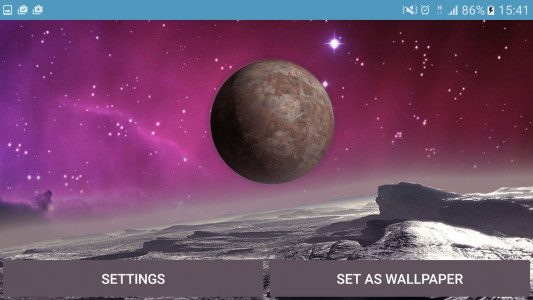 اسکرین شات 4 برنامه Space Landscape