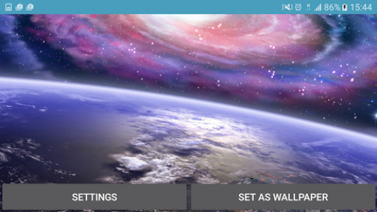 اسکرین شات برنامه Space Landscape 3D Live Wallpaper 1