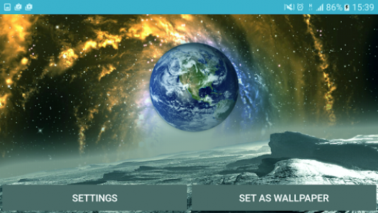اسکرین شات برنامه Space Landscape 3D Live Wallpaper 2