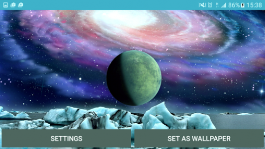 اسکرین شات برنامه Space Landscape 3D Live Wallpaper 3