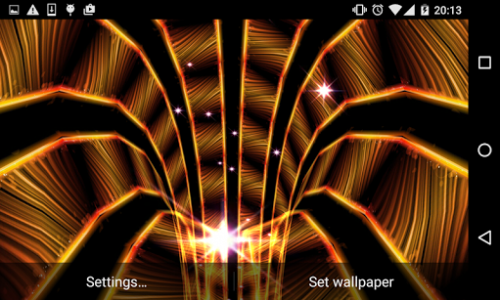 اسکرین شات برنامه 3D Tunnel Live Wallpaper 8