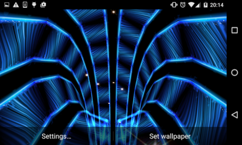 اسکرین شات برنامه 3D Tunnel Live Wallpaper 6