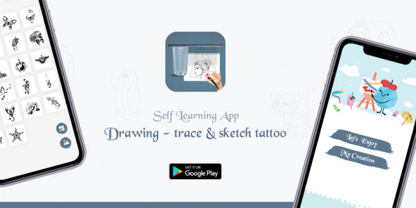 اسکرین شات برنامه Drawing - Trace & Sketch Tatto 1