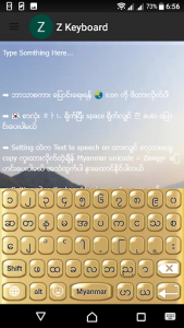 اسکرین شات برنامه Z Keyboard - Myanmar Keyboard Japanese Korean Thai 2