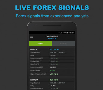 اسکرین شات برنامه Forex Precision Forex Signals 1