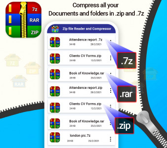اسکرین شات برنامه Zip File Reader-RAR Extractor 6