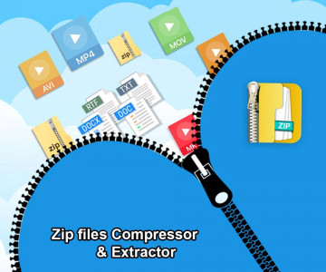 اسکرین شات برنامه Zip Unzip-File Extractor 2