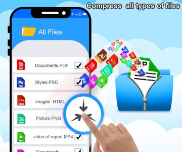 اسکرین شات برنامه Zip Unzip-File Extractor 4