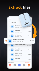 اسکرین شات برنامه Zip-Unzip-File Extractor 2