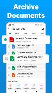 اسکرین شات 2 برنامه Zip Extractor - UnZIP, UnRAR