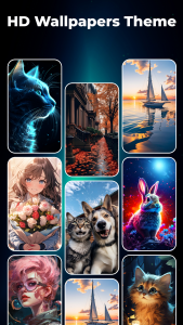 اسکرین شات 2 برنامه Zipper Lock Screen Wallpaper