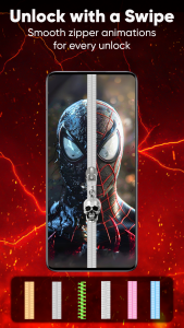 اسکرین شات 5 برنامه Zipper Lock Screen & Wallpaper