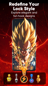 اسکرین شات 4 برنامه Zipper Lock Screen & Wallpaper