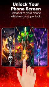 اسکرین شات 2 برنامه Zipper Lock Screen & Wallpaper